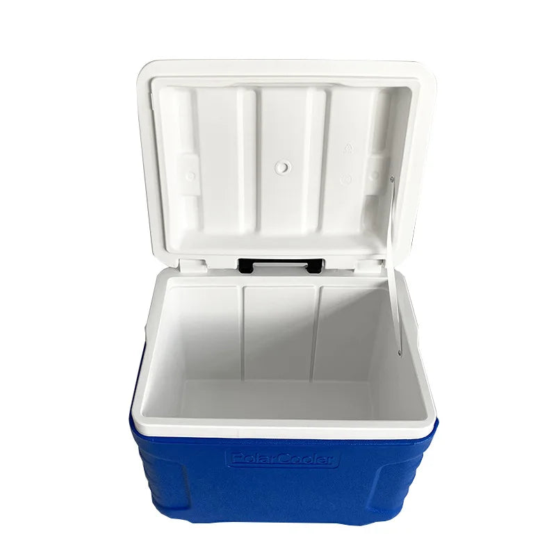 40L Large Blue Wheeled Cooler Box | 5-Day Ice Retention | Camping & Fishing