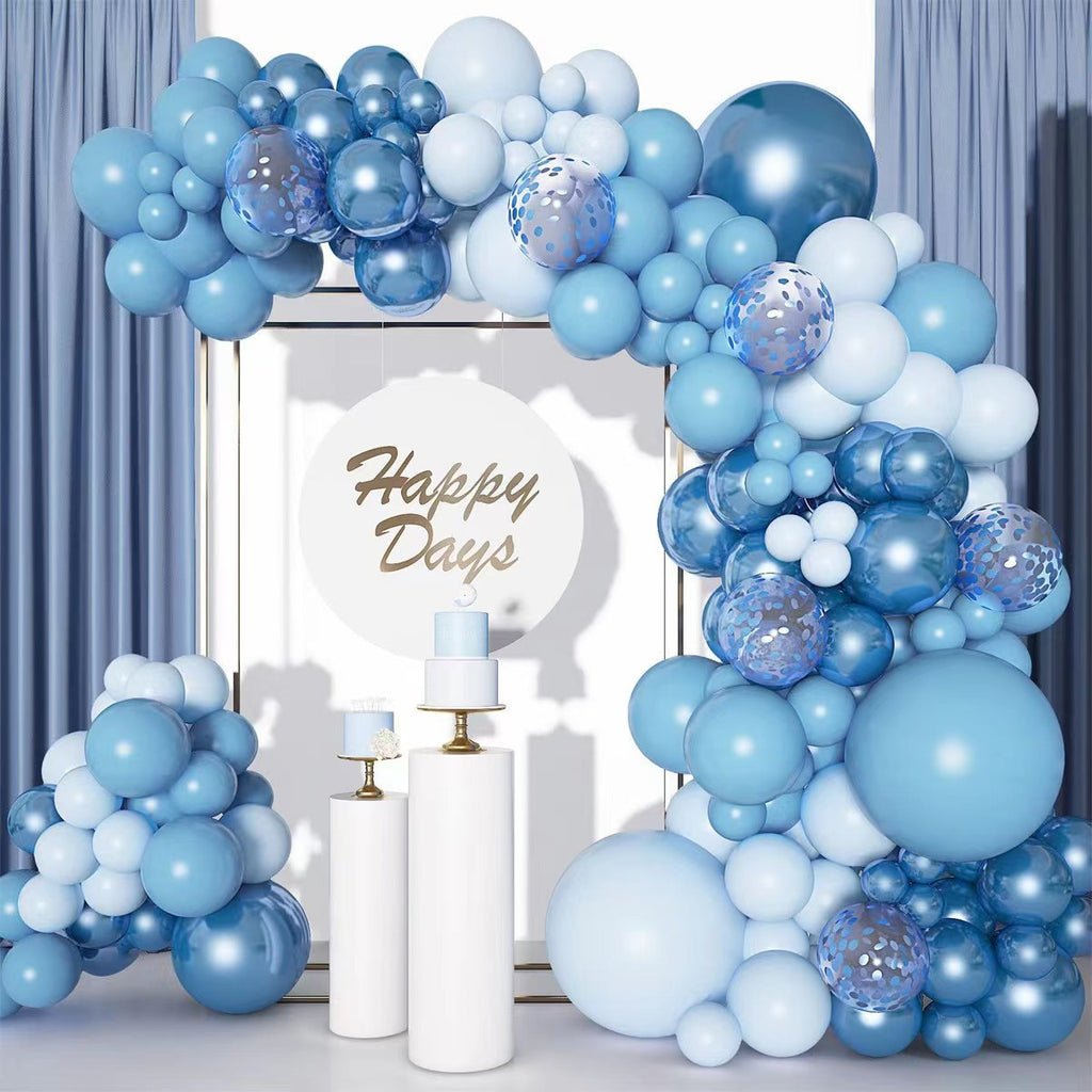 Blue Balloon Chain Garland including Metal Blue Style Balloons for Parties and other Occasions