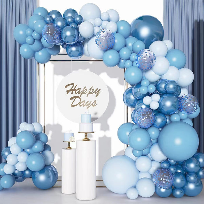 Blue Balloon Chain Garland including Metal Blue Style Balloons for Parties and other Occasions