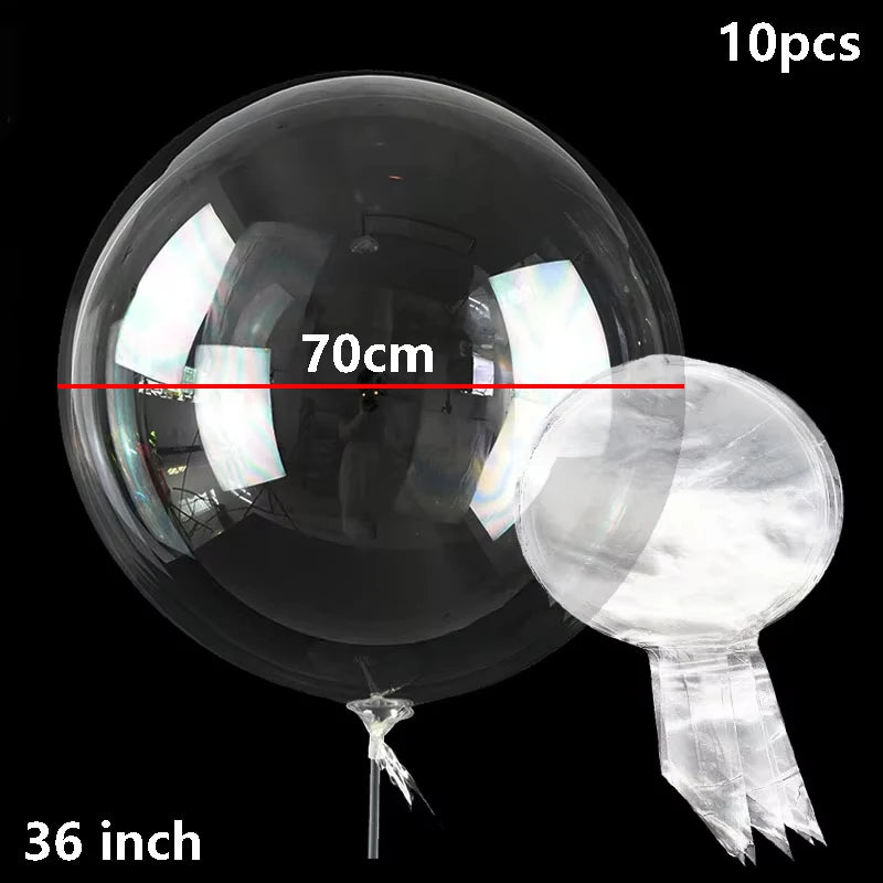 Clear Bubble Balloons Large Transparent Bobo Balloons for all Ocassions - 10pcs 10/16/18/20/24/36 inch