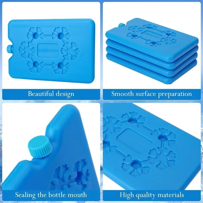 Lightweight Fresh Food Storage Refrigeration Cooler Bag Reusable Ice Pack Portable Water Injection Box for Lunch Box and Cooler