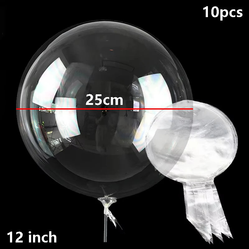 Clear Bubble Balloons Large Transparent Bobo Balloons for all Ocassions - 10pcs 10/16/18/20/24/36 inch