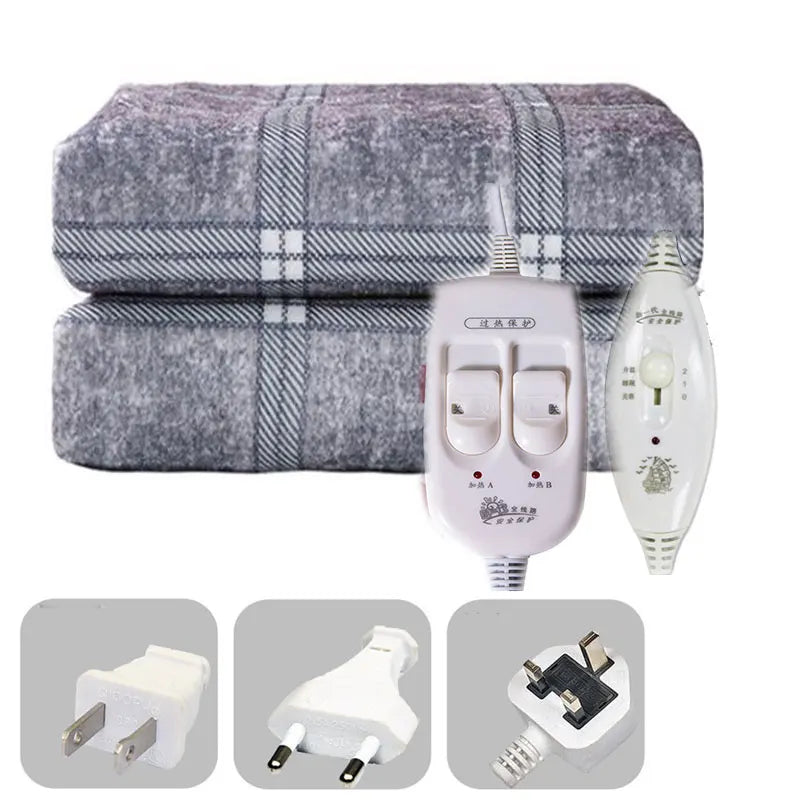 Electric Blanket Thicker Heater Double Body Warmer 150*120cm Heated Blanket Thermostat