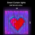 400 LED Smart Curtain Lights String Lights with App Remote Control Music Sync Christmas Curtain String Outdoor Fairy Lights