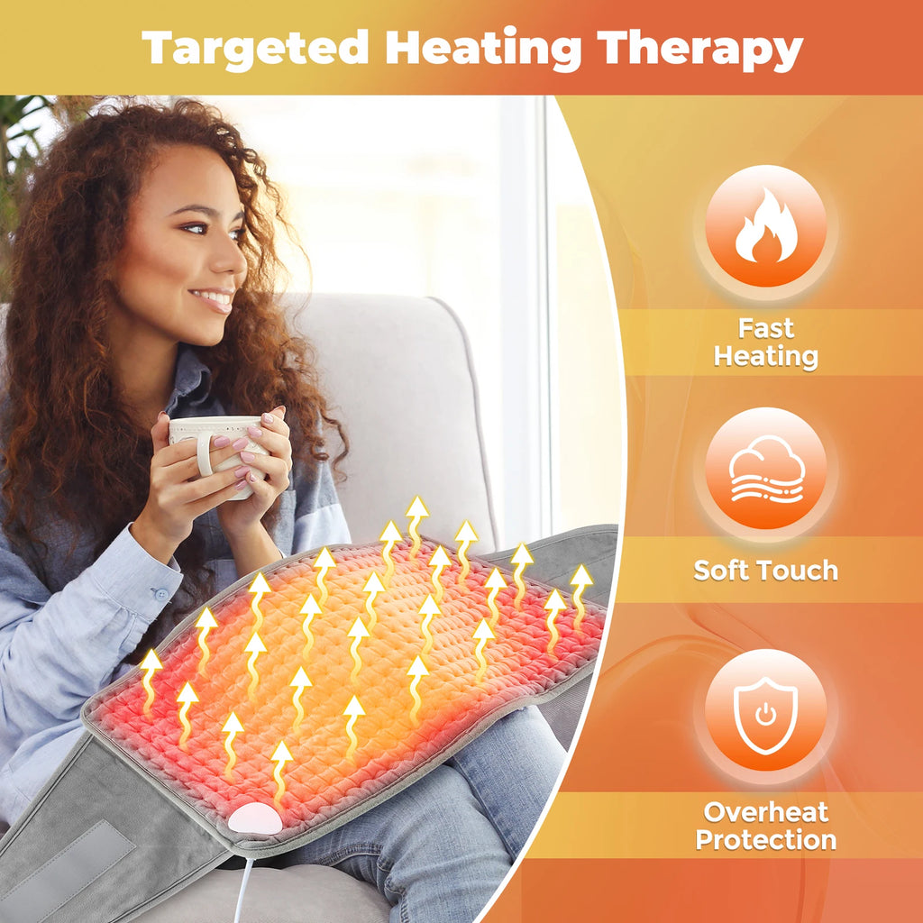 Back Heating Support Belt Electric Waist Brace With Adjustable Temperature