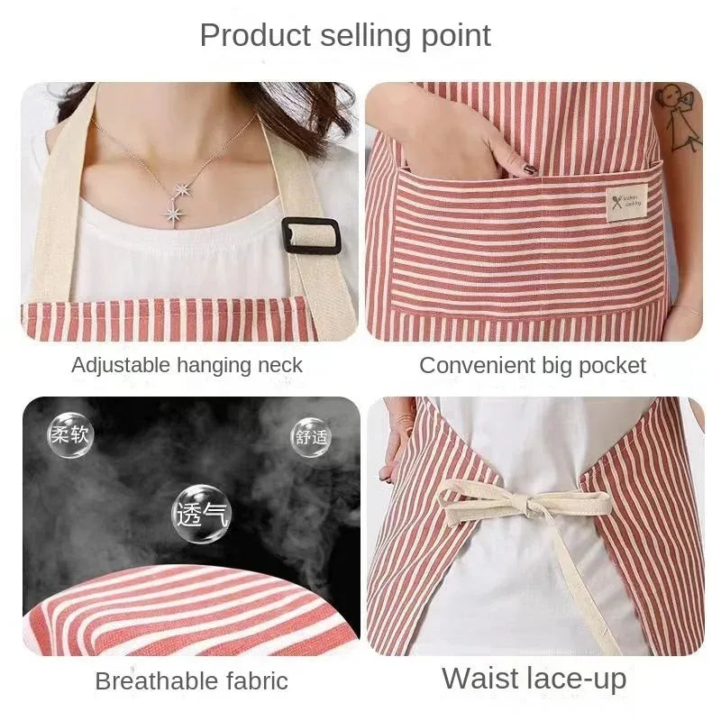 Kitchen Apron, Suitable For Cooking, Baking and Catering  - Easy To Clean And Durable Design
