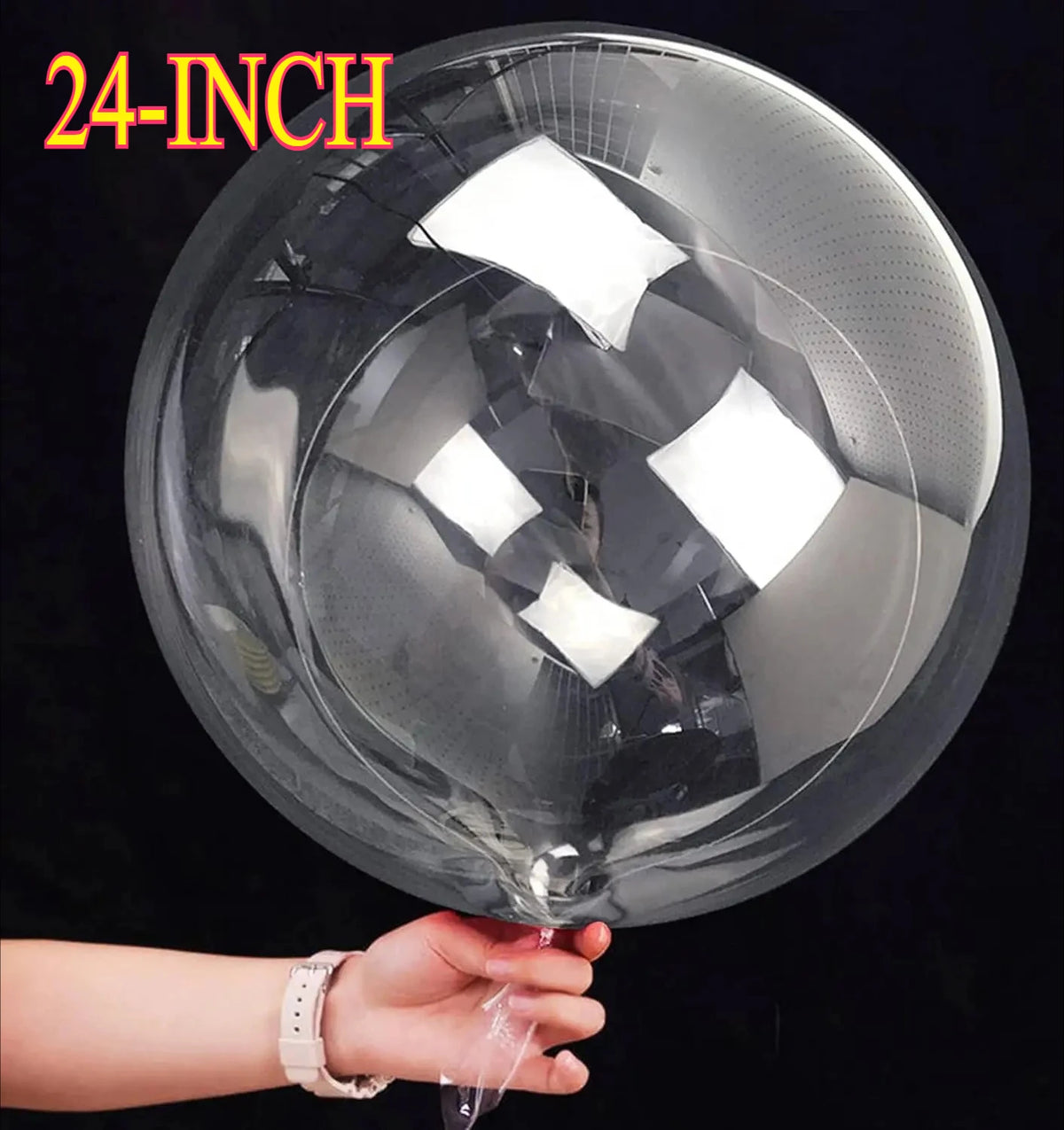 20-24 Inch Clear Bobo Balloon Large Transparent Bubble Balloon for Christmas - 10-50 Pcs
