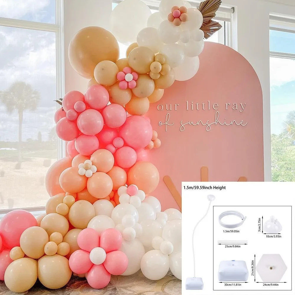 1.5m/2.5m Balloon Arch Kit Adjustable Free Bending Balloon Column Kit With Base Half Arch Balloon Stand Wedding Birthday Party