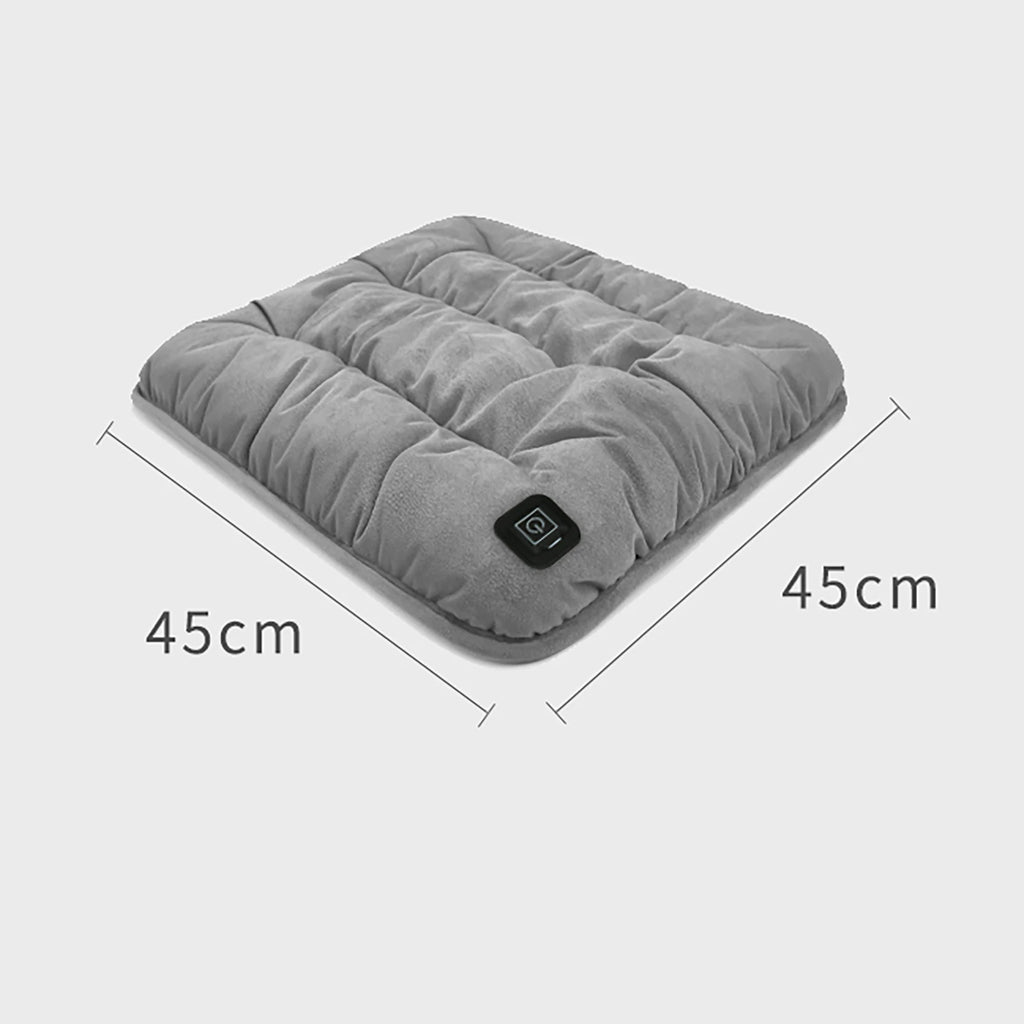 Electric Heating Cushion 45cm Chair Car Pet Body Office Winter Heated Pad Warmer Electric Blanket Cat Dog Adjustable Temperature