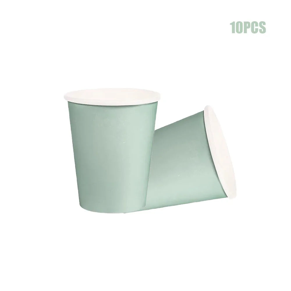 Petal Shaped Pastel Coloured 7/9 Inch Disposals  for Weddings Birthdays Baby Showers Party Supplies