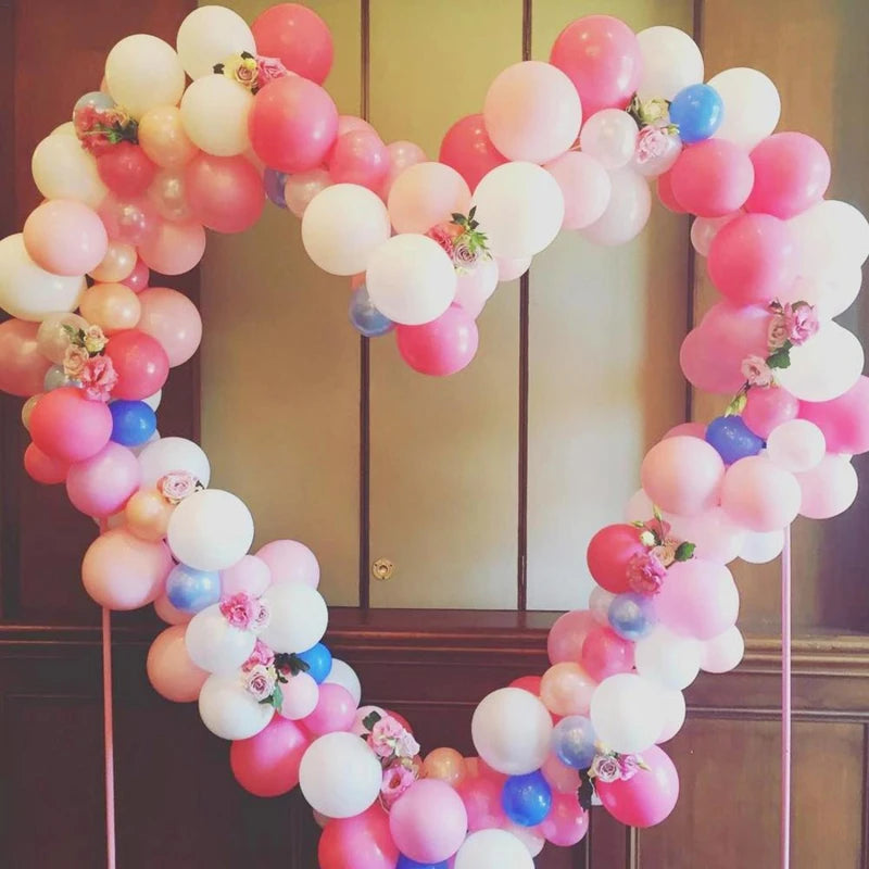 Heart Shaped Balloon Arch Frame Ring DIY Balloon Arch Garland Stand Kit For Outdoors Weddings Anniversary Decorations