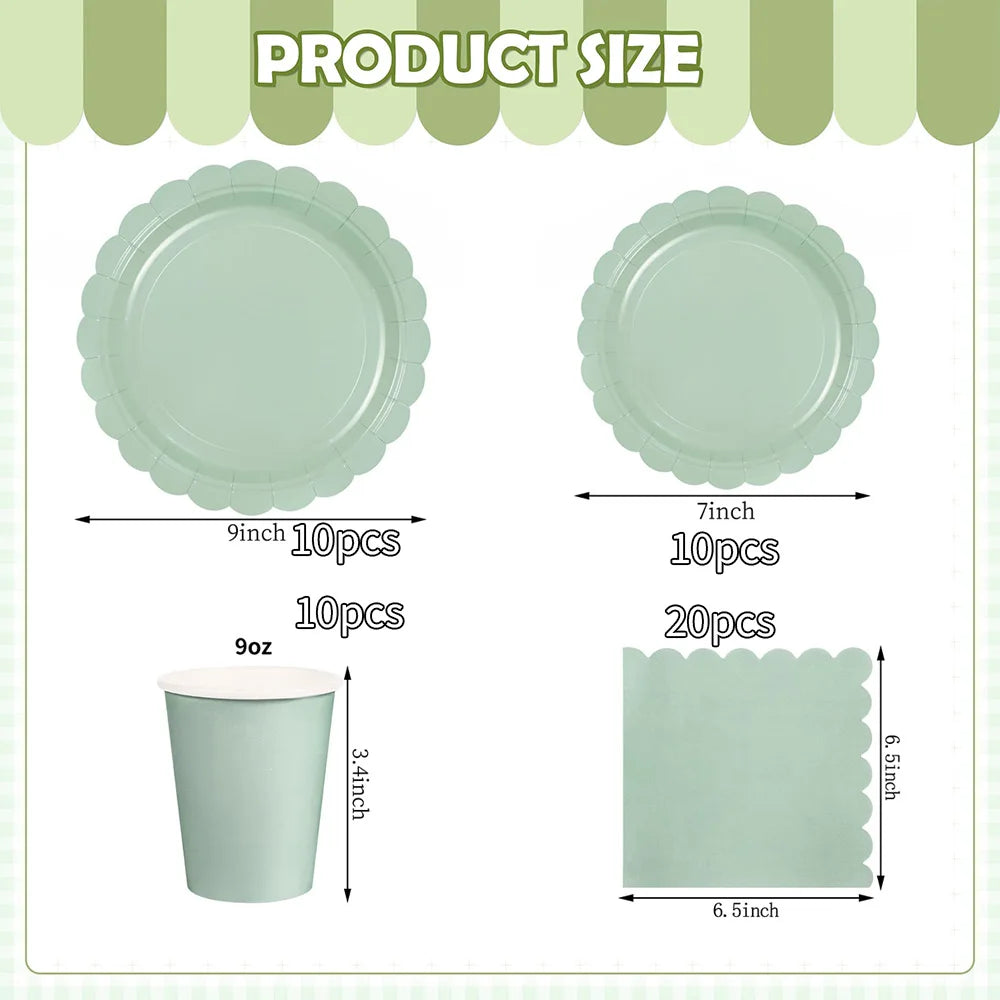 Petal Shaped Pastel Coloured 7/9 Inch Disposals  for Weddings Birthdays Baby Showers Party Supplies
