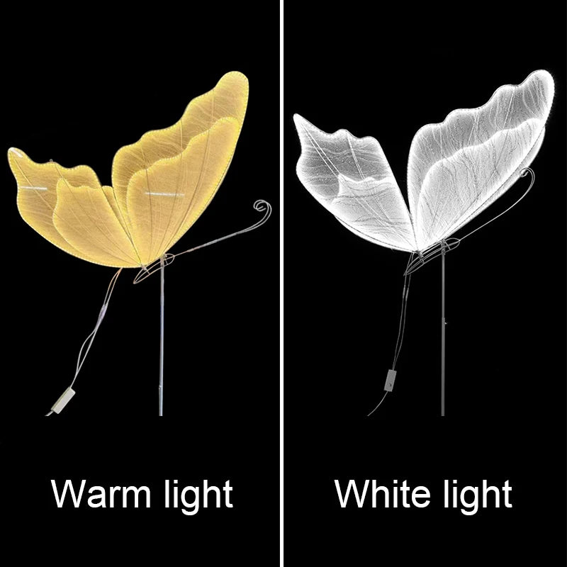 Premium Luminous LED Light Butterfly Decoration for Hall Party Prop