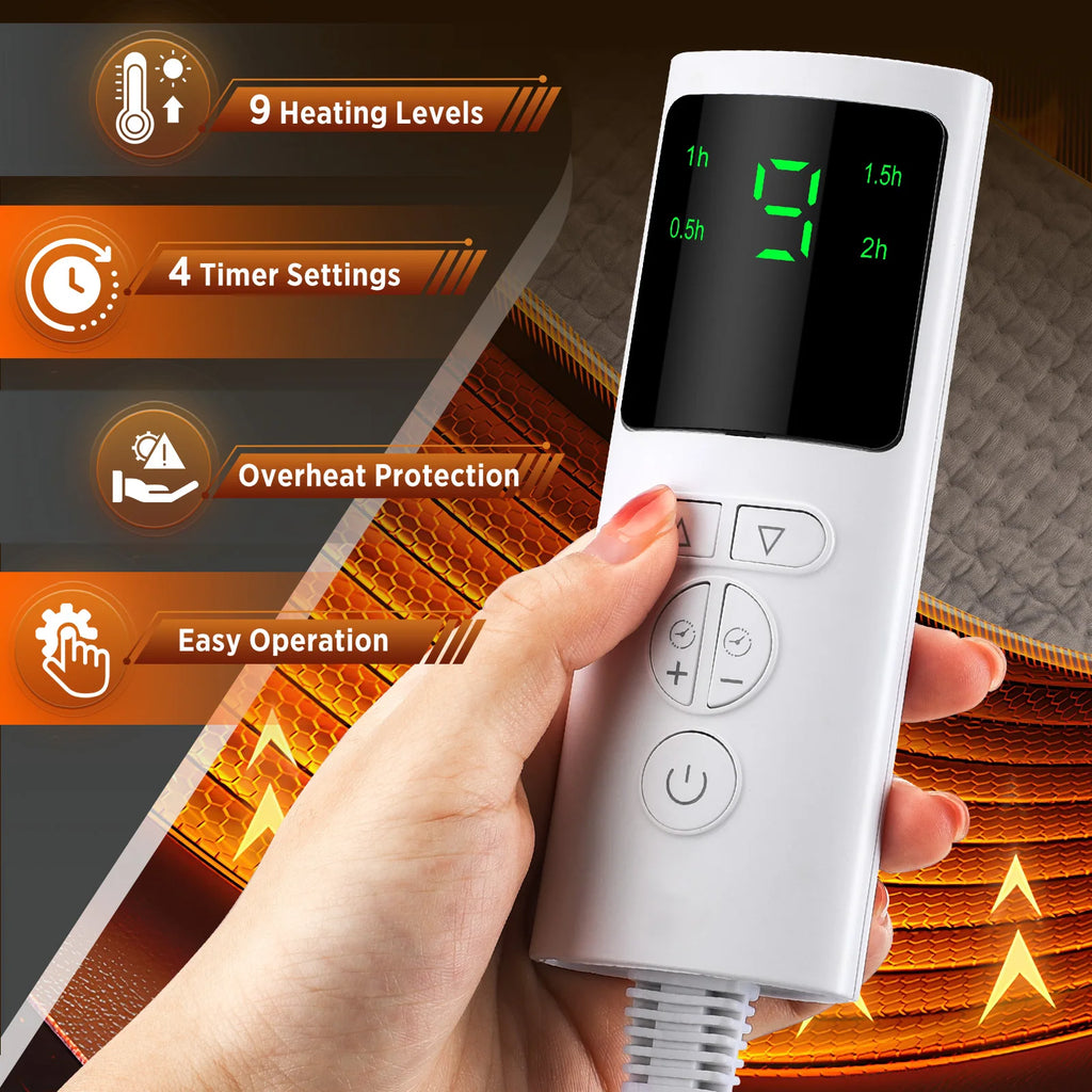 Back Heating Support Belt Electric Waist Brace With Adjustable Temperature