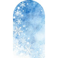 Snowflake Balloon Arch Backdrop for Christmas and New Year Party Spandex Elastic Arched Backround