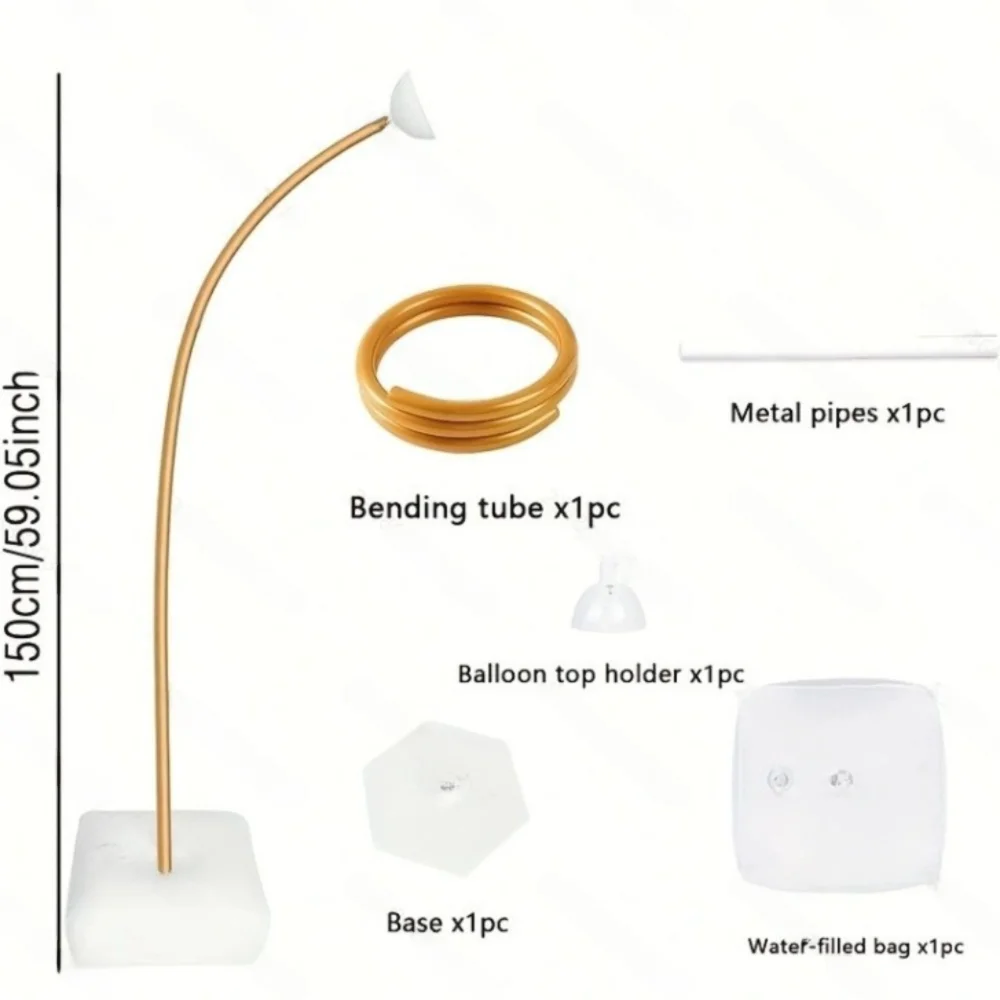 1.5m/2.5m Balloon Arch Kit Adjustable Free Bending Balloon Column Kit With Base Half Arch Balloon Stand Wedding Birthday Party
