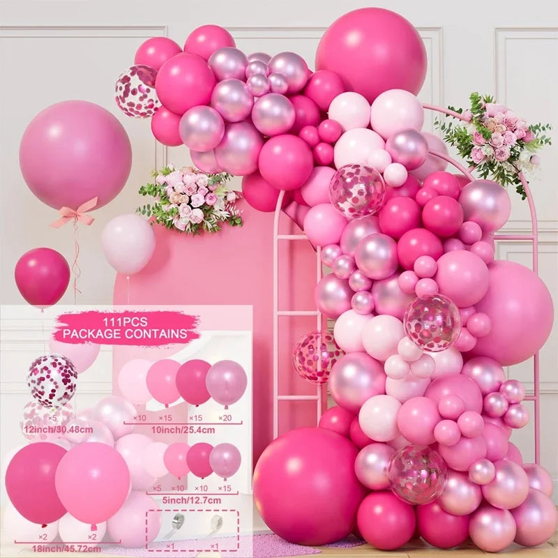 Balloon Garland Arch,  Birthday Party Decorations Birthday Foil Balloon  for Parties, Bridal Baptism Decor Gazebos Wedding Party Supplies