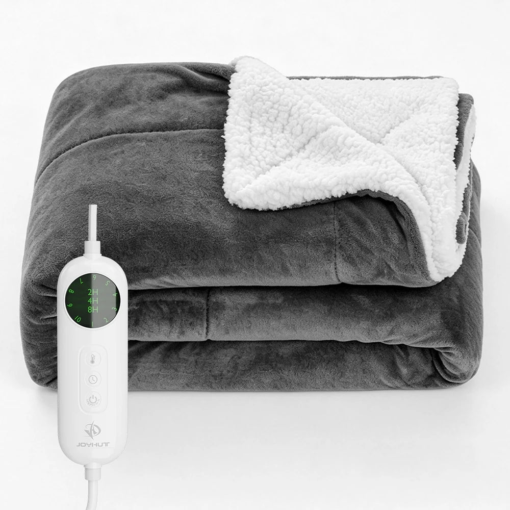 Heated Blanket Electric Blanket,Soft Heated Throw Blanket with 10 temperature settings and timer setting ,Over-Heat Protection Winter Warm Blanket Home Office Outdoor Heating Blanket Washable