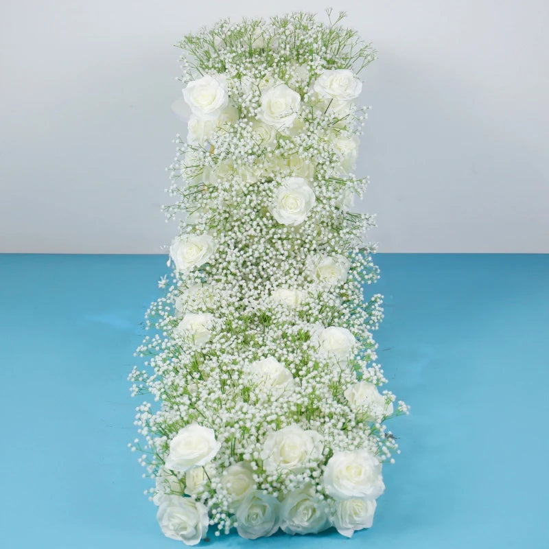 2M Artificial Gypsophila Flower Row Wedding Decor Table Centerpiece Arch Backdrop Floral Garland Home Party Event Decoration