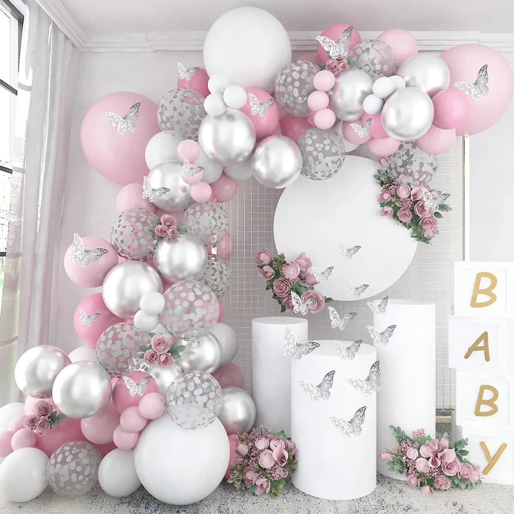 Balloon Garland Arch,  Birthday Party Decorations Birthday Foil Balloon  for Parties, Bridal Baptism Decor Gazebos Wedding Party Supplies