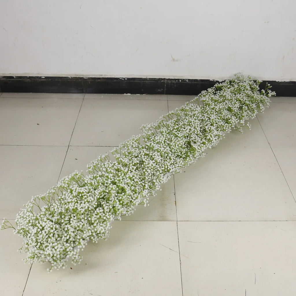 2M Artificial Gypsophila Flower Row Wedding Decor Table Centerpiece Arch Backdrop Floral Garland Home Party Event Decoration