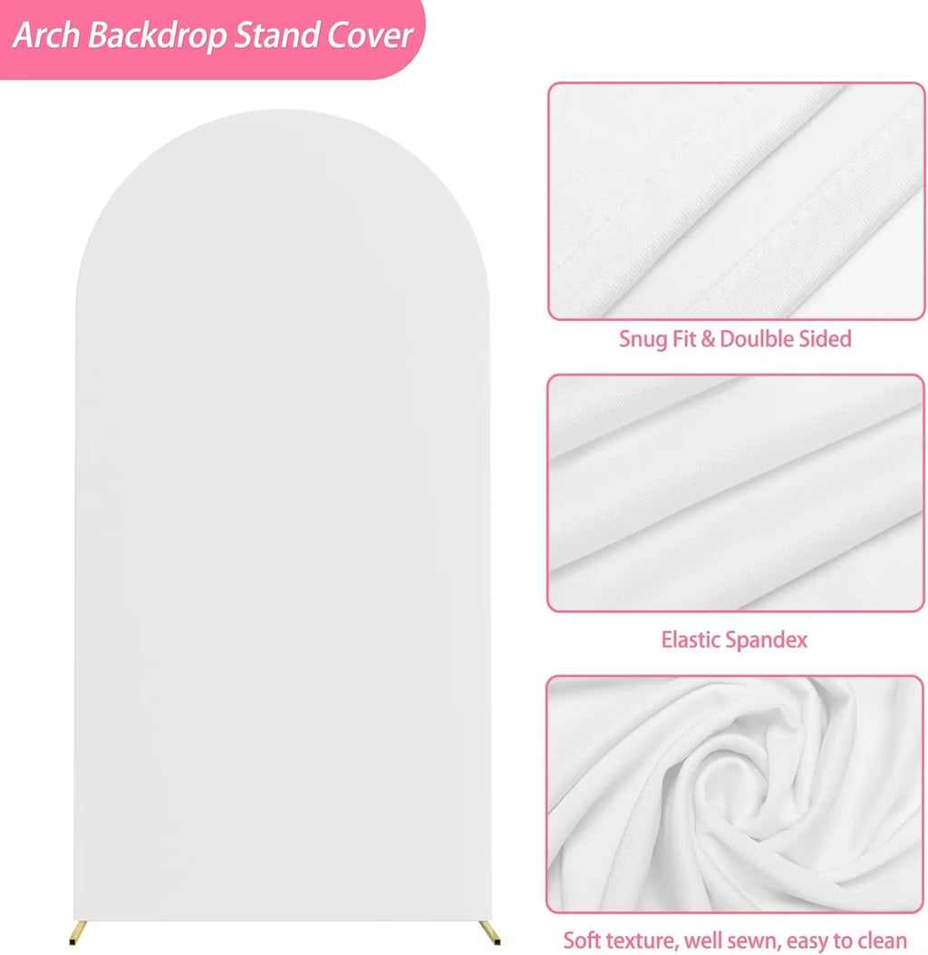 Ice Princess Birthday Decorations Arch Backdrop Cover | Winter Wonderland Snow Queen Kids Girls Birthday Party Background