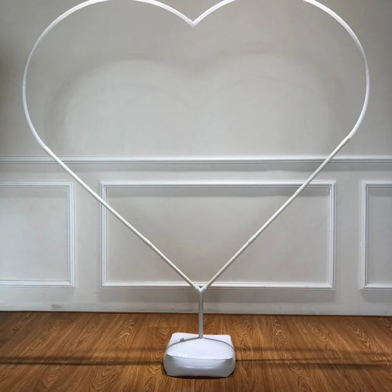 Heart Shaped Balloon Arch Frame Ring DIY Balloon Arch Garland Stand Kit For Outdoors Weddings Anniversary Decorations