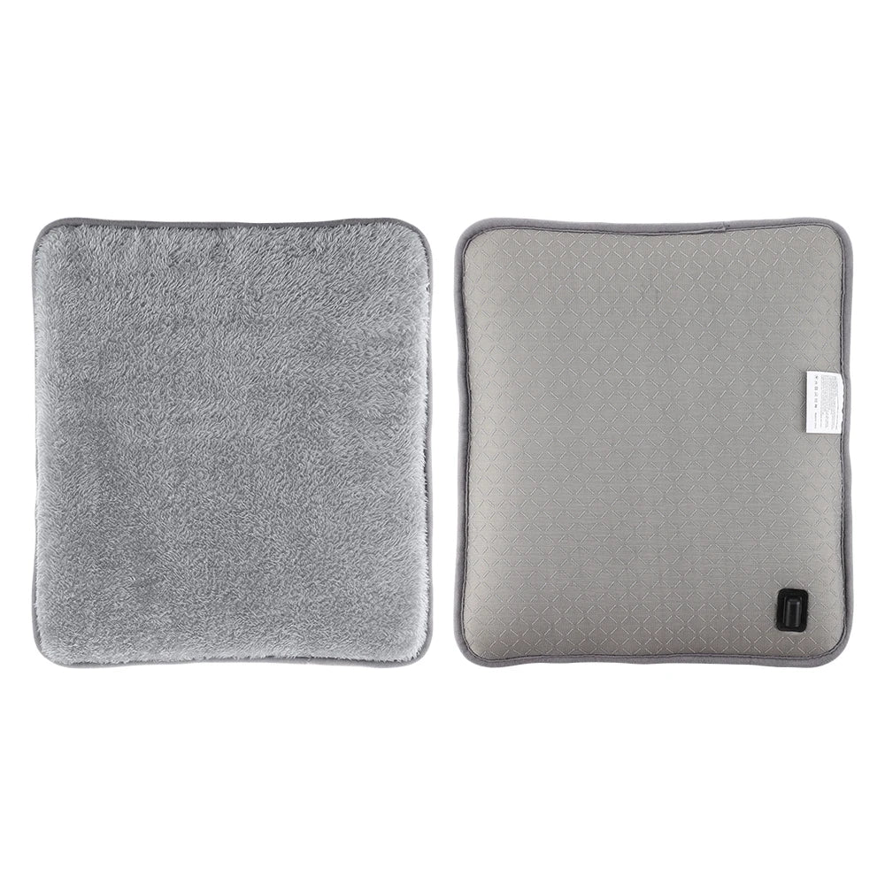 USB Electric Heated Seat Cushion 4 Temperature Settings Winter Car Seat Heater Cold Resistant Chair Heated Mat for Office Travel