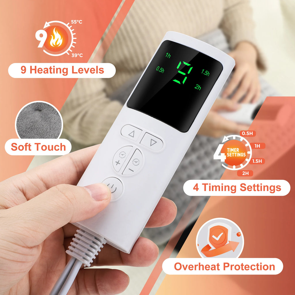 Back Heating Support Belt Electric Waist Brace With Adjustable Temperature