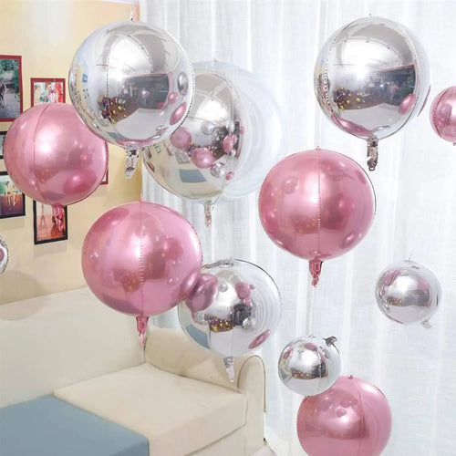 18inch / 22inch  Hanging Balloons  (All colours)  10pcs set Large 4D Chrome Foil Balloons Birthday Party Wedding Baby Shower