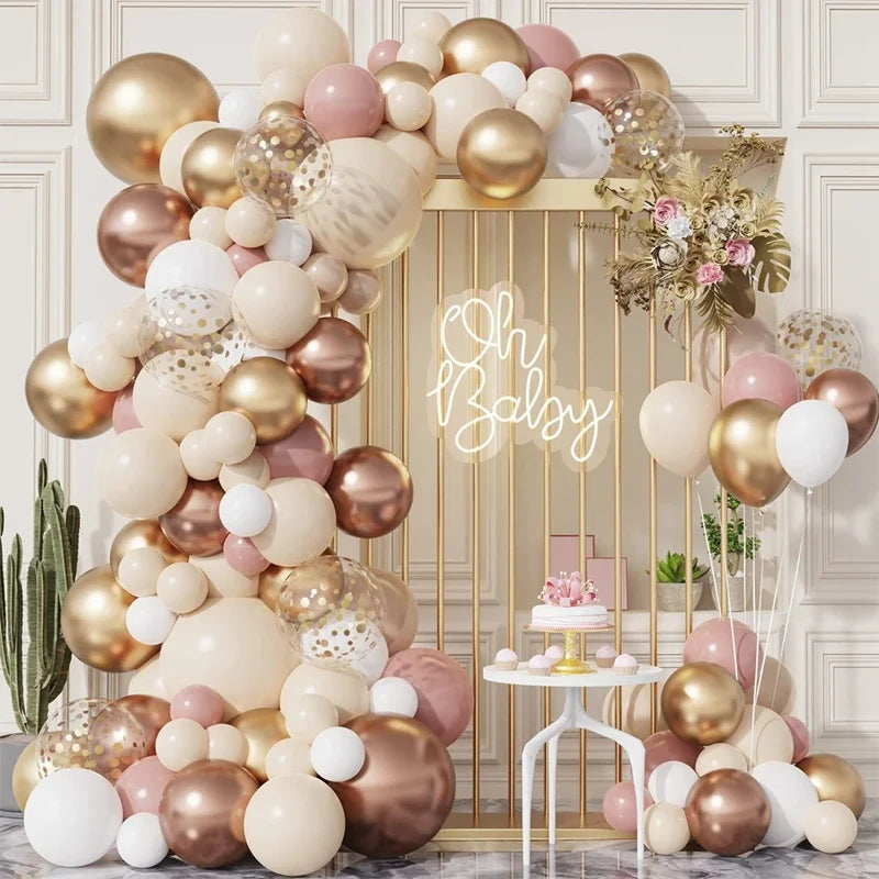Balloon Garland Arch,  Birthday Party Decorations Birthday Foil Balloon  for Parties, Bridal Baptism Decor Gazebos Wedding Party Supplies
