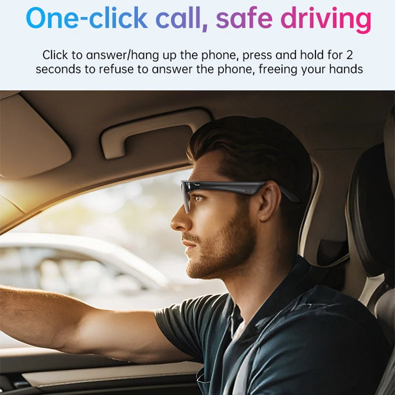 New Smart Glasses AI Translation Bluetooth Conversation Recording Listening To Music Smart Sunglasses for Men Women