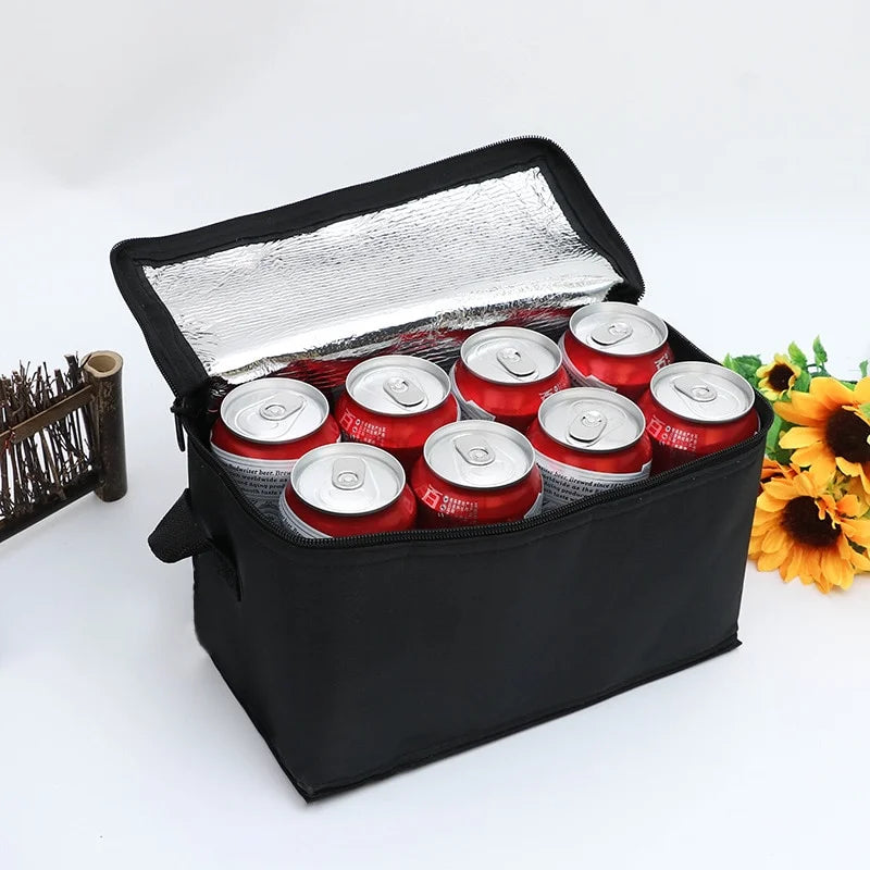 Outdoor Cooler Box Portable Thermal Insulated Cooler Bag Camping Foods Drink Bento Bags BBQ Zip Pack Picnic Supplies