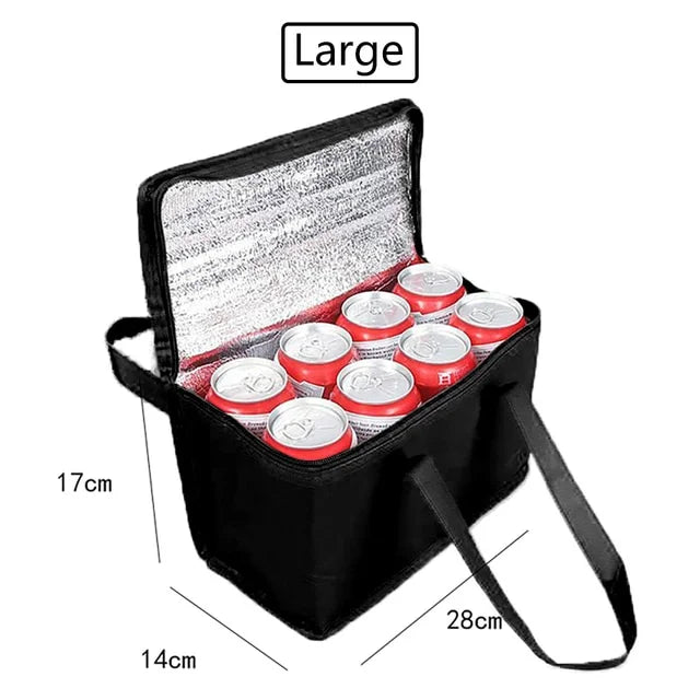 Outdoor Cooler Box Portable Thermal Insulated Cooler Bag Camping Foods Drink Bento Bags BBQ Zip Pack Picnic Supplies