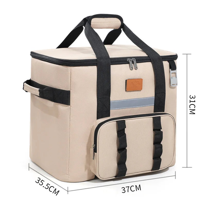 Large Portable Soft Cooler Bag with Wheels Leakproof Insulated  Ice Chest Tote Waterproof for Picnic; Camping; Beach