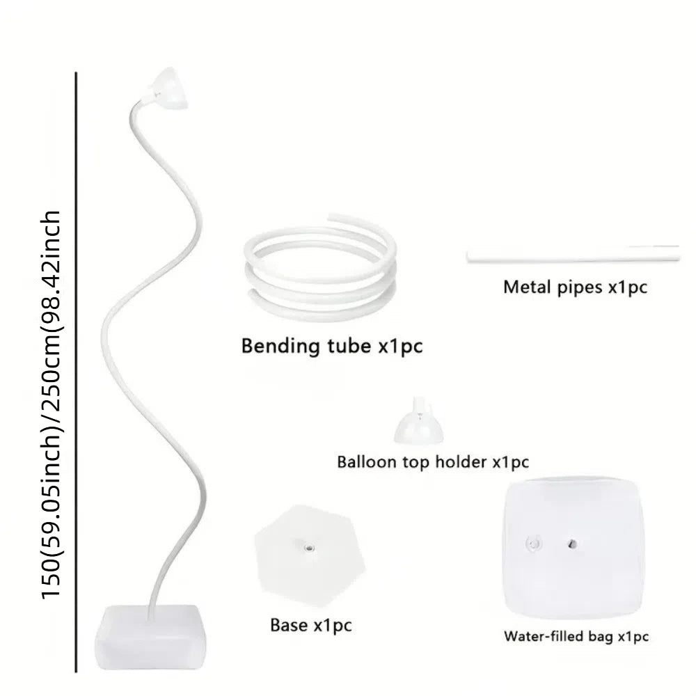 1.5m/2.5m Balloon Arch Kit Adjustable Free Bending Balloon Column Kit With Base Half Arch Balloon Stand Wedding Birthday Party