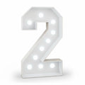 Light Up Number Signs 0 to 9 Freestanding LED Numbers 450mm Tall Bright Illuminated Display with Modern Design for Birthday Wedding Anniversary Party Event Home Bar Restaurant Stage Decor
