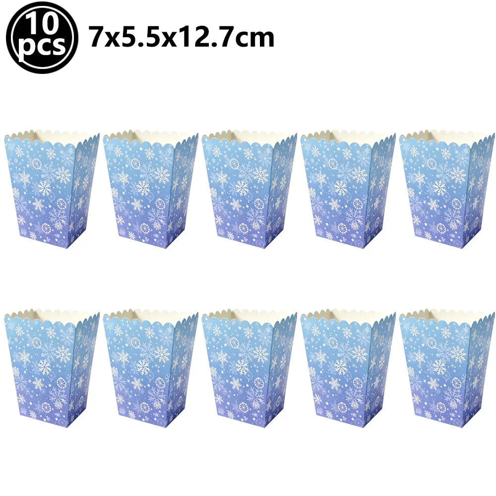 Christmas Party Decor Snowflake Fringe Curtains Snowflake Hanging Swirls Balloons Princess Theme Winter Birthday Party Decor