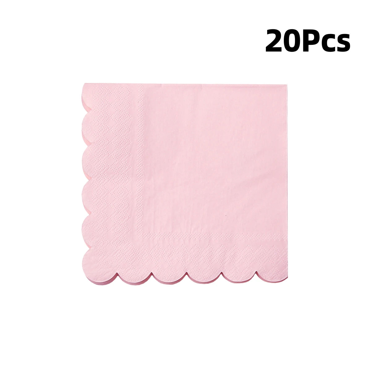Deluxe Pastel Coloured Scalloped Edge Gold Foil Paper Plates Cups Napkins Disposable Tableware Set for Birthday Wedding Celebration Party Supplies