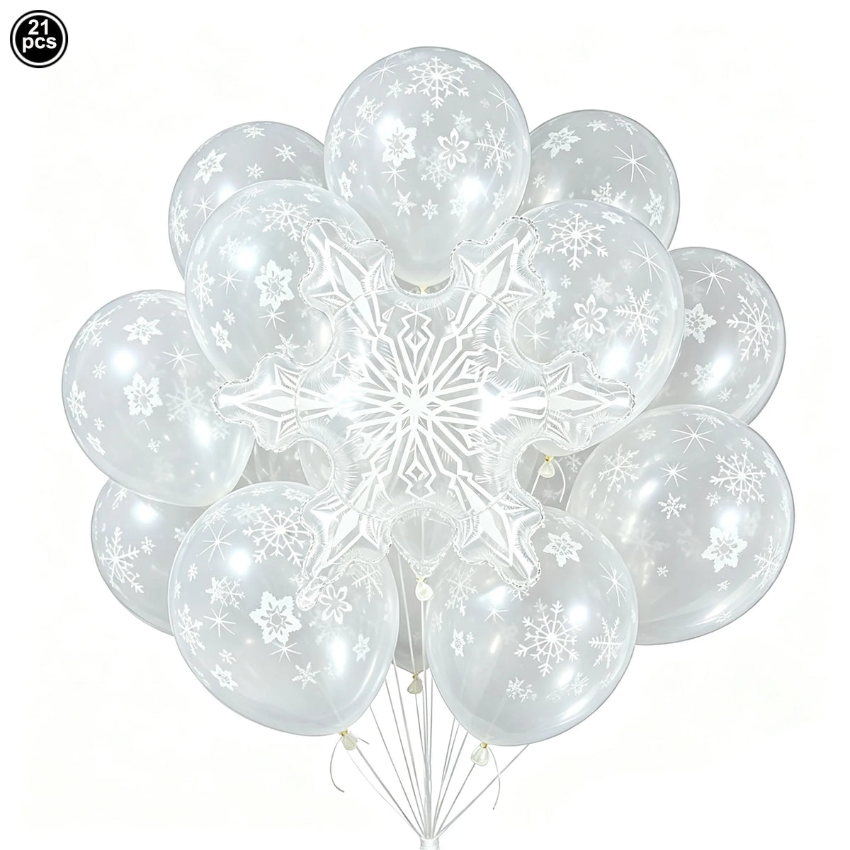 Christmas Party Decor Snowflake Fringe Curtains Snowflake Hanging Swirls Balloons Princess Theme Winter Birthday Party Decor