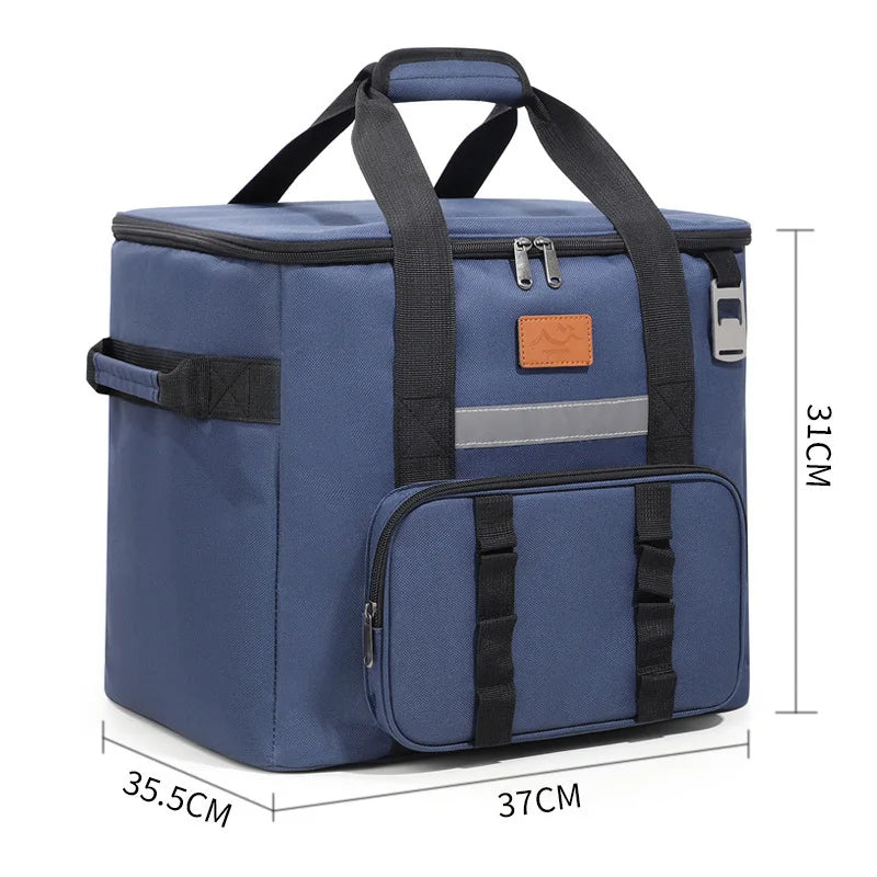 Large Portable Soft Cooler Bag with Wheels Leakproof Insulated  Ice Chest Tote Waterproof for Picnic; Camping; Beach