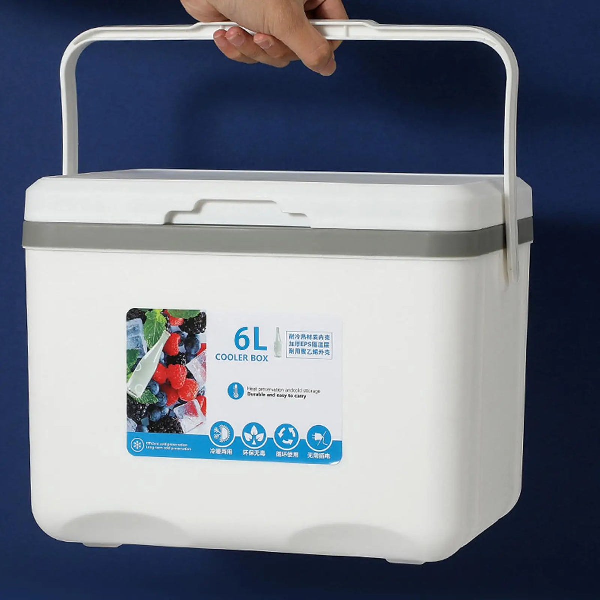 Camping Portable Insulated Ice Chest Box Small Cooler for Outdoor Fishing Cold Storage Picnic Travel Food Keeping