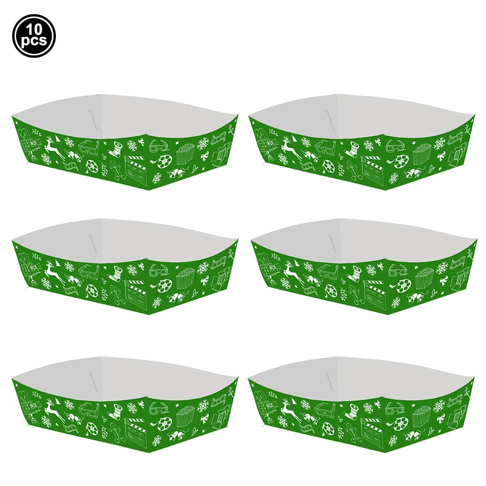 20, 40, 60, 80, 100Pcs Green and Red Paper Cups Napkin Disposable Tableware Party Napkin Drink Cups Birthday Christmas Holiday Party Supplies