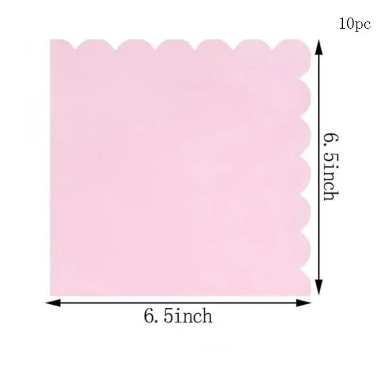 Petal Shaped Pastel Coloured 7/9 Inch Disposals  for Weddings Birthdays Baby Showers Party Supplies