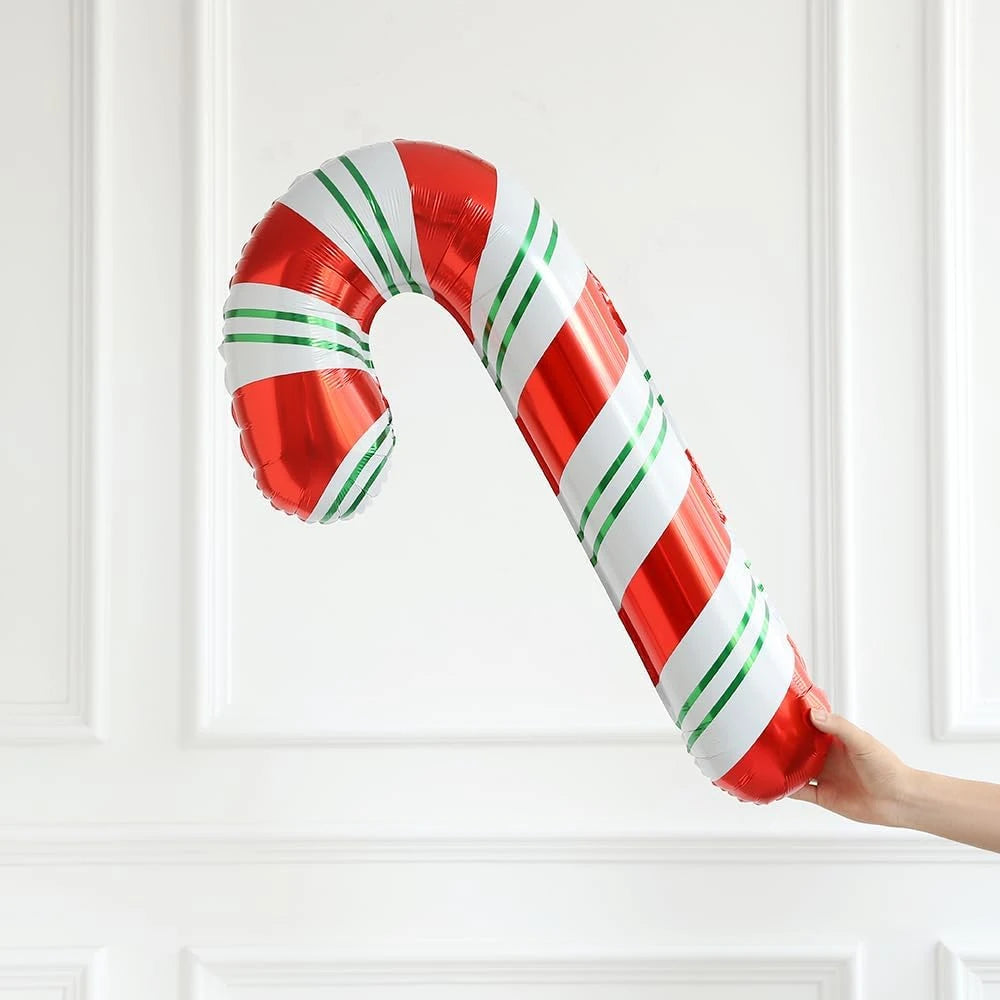Christmas Balloon Garland Arch Kit Red Green Candy Cane Gingerbread Man Balloon Christmas Party Decoration 153pcs