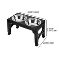 Dog Feeding Station with Feeder Bowls with Adjustable Stand and Stainless Steel Food or Water