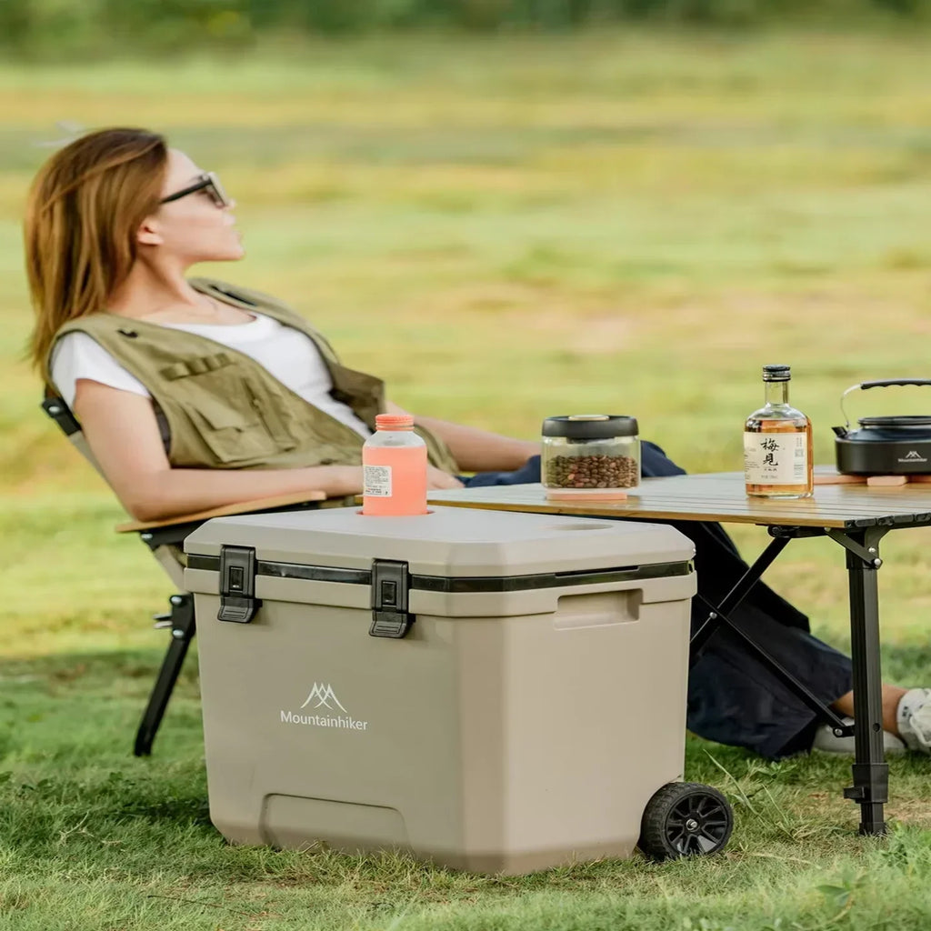 GO PEAK MOUNTAINHIKER 36L White, Black, Khaki, Pulley Box Outdoor Incubator with Trolley Wheels