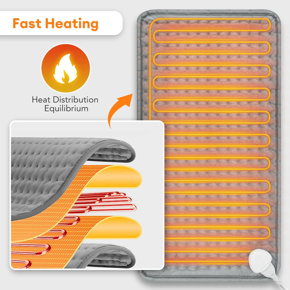 Heating Pad with 9 Heat Levels and Timer Settings