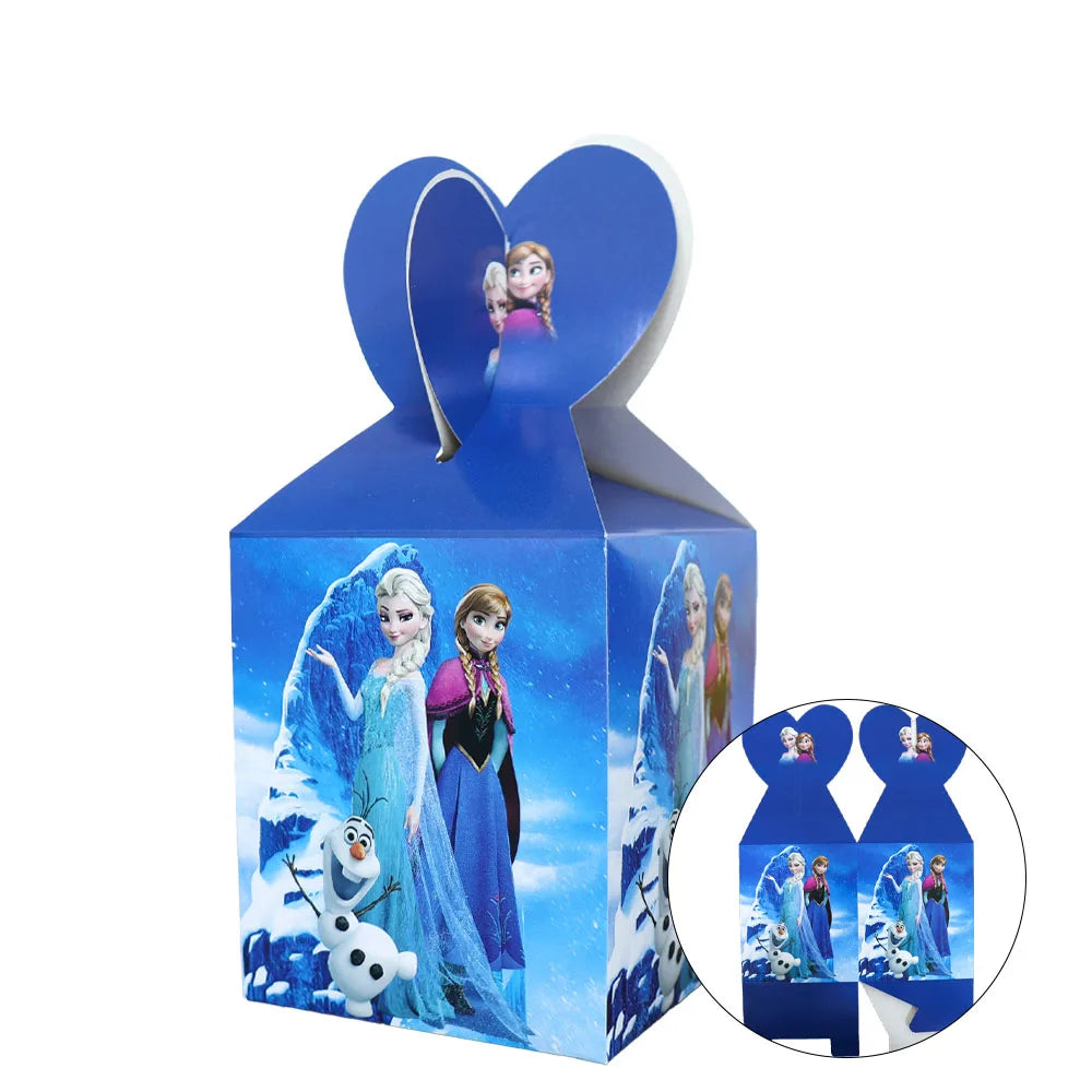 Elsa & Anna Princess Birthday Party Kit – Frozen-Themed Decorations, Balloons, Banner, Plates, Cups & Gift Bags