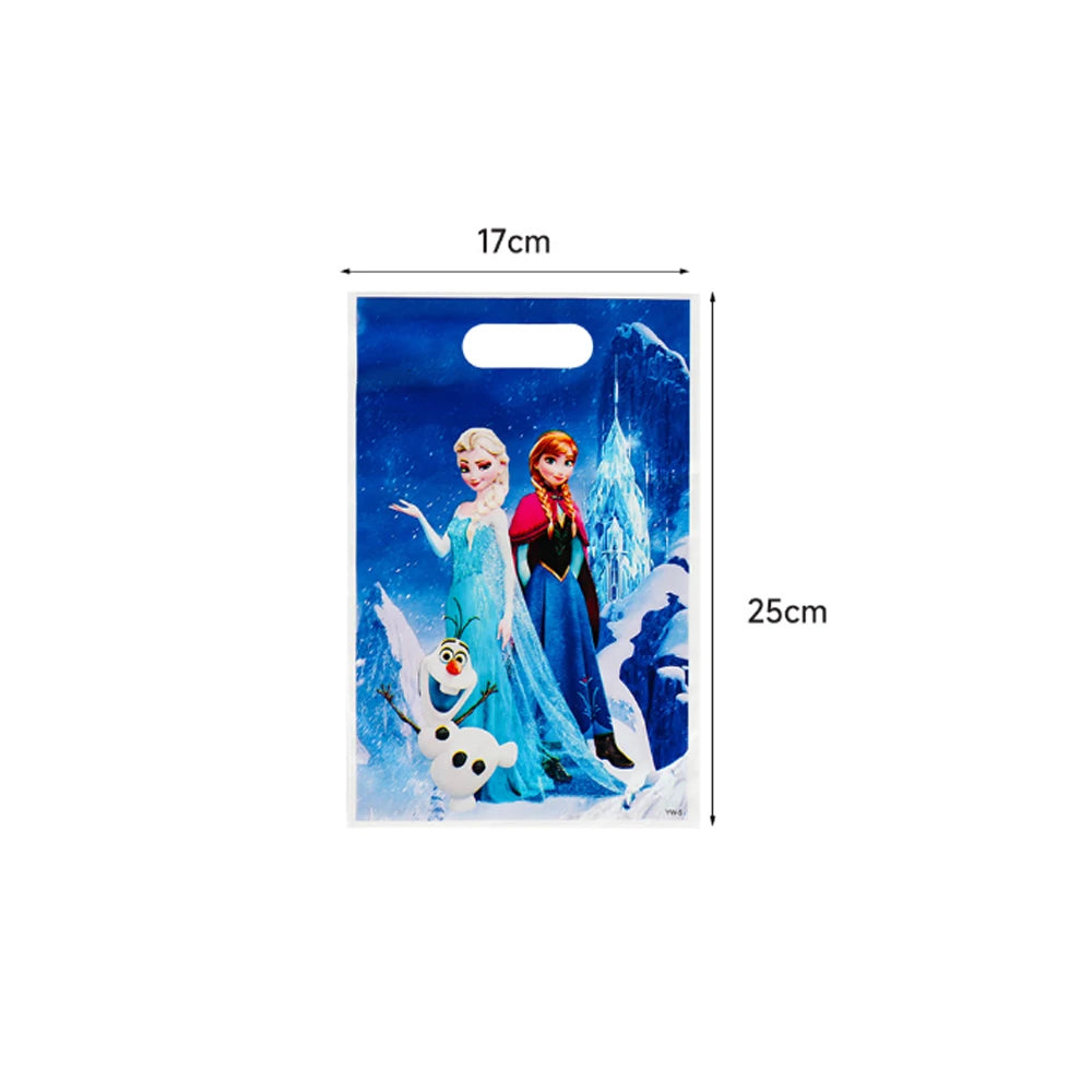 Elsa & Anna Princess Birthday Party Kit – Frozen-Themed Decorations, Balloons, Banner, Plates, Cups & Gift Bags